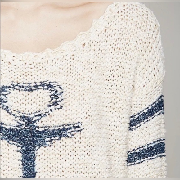 Free People: Anchor Intarsia Knit Sweater - Picture 4 of 8